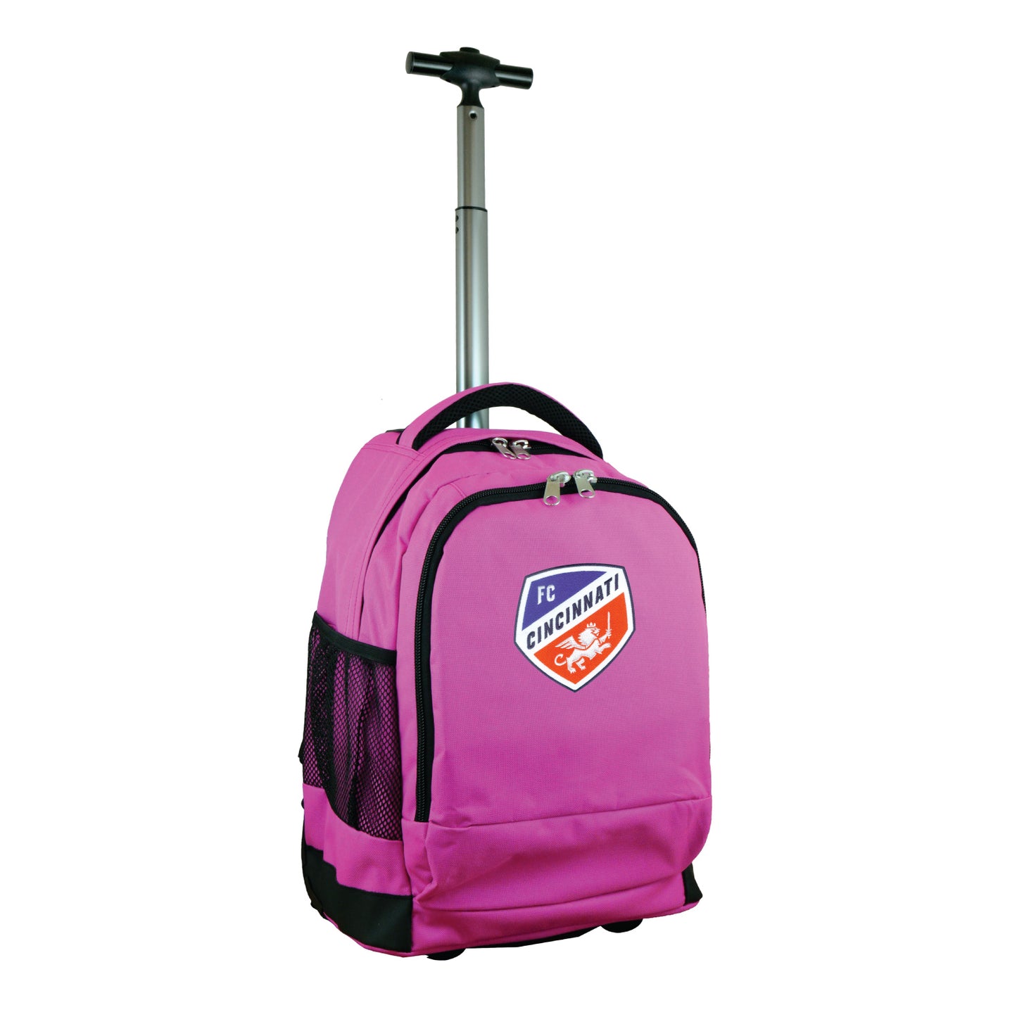 FC Cincinnati 19" Premium Wheeled Backpack-Pink