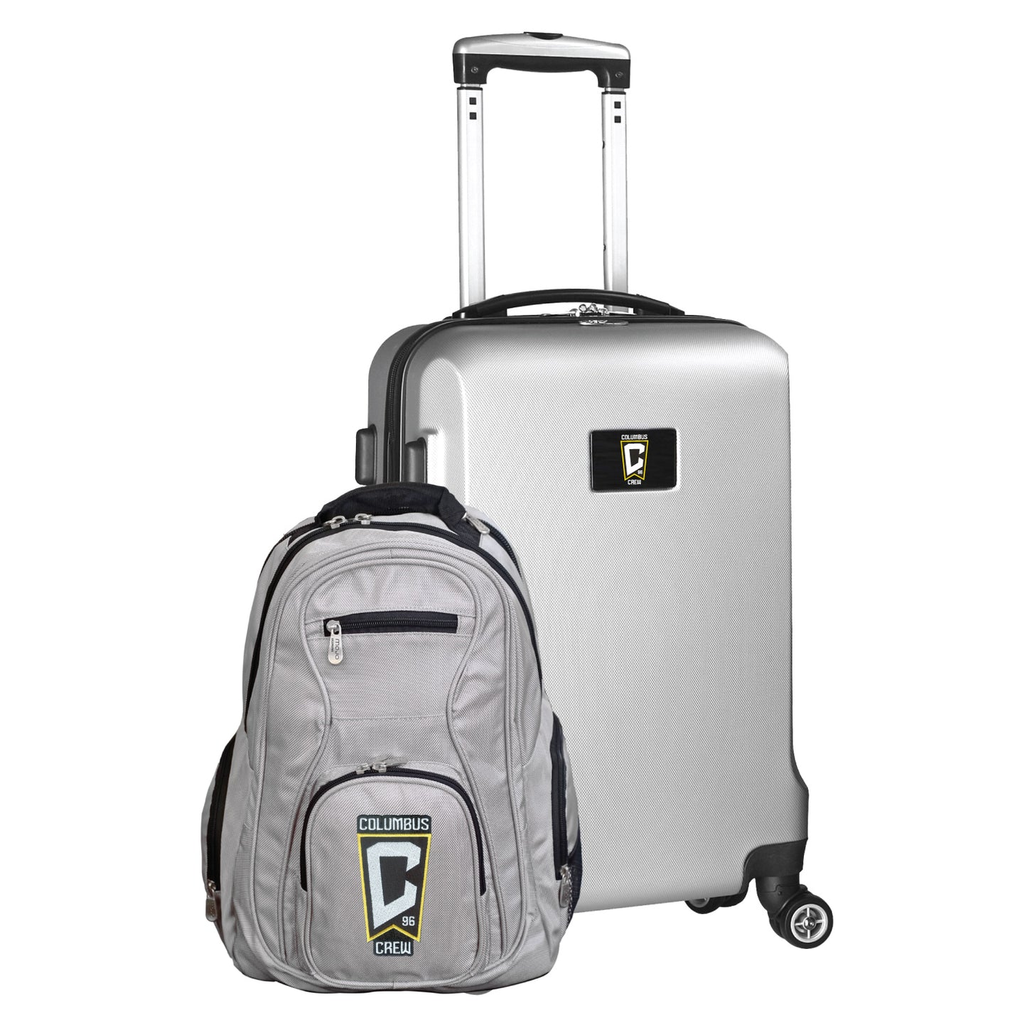 Columbus Crew Deluxe 2 Piece Backpack & Carry-On Set -SILVER