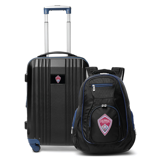 Colorado Rapids Premium 2-Piece Backpack & Carry-On Set- NAVY