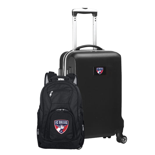 FC Dallas Deluxe 2 Piece Backpack & Carry-On Set -BLACK