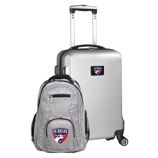 FC Dallas Deluxe 2 Piece Backpack & Carry-On Set -SILVER