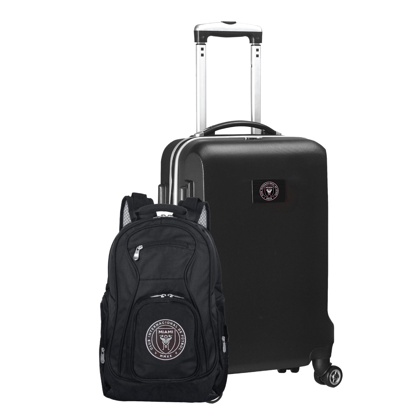 Inter Miami CF Deluxe 2 Piece Backpack & Carry-On Set -BLACK