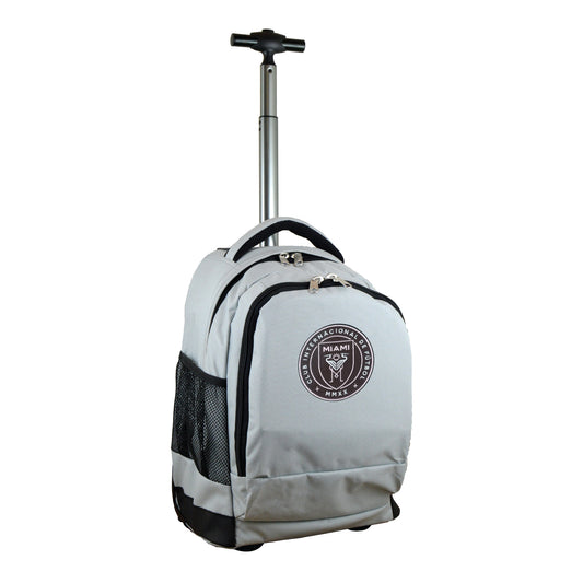 Inter Miami CF 19" Premium Wheeled Backpack-Gray