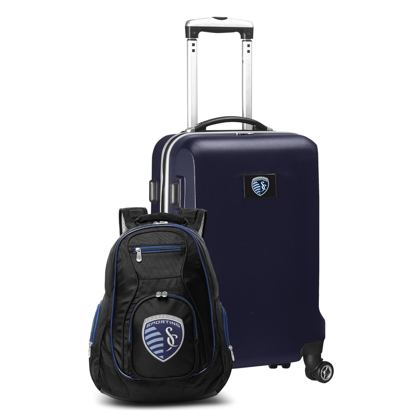 Sporting Kansas City Deluxe 2 Piece Backpack & Carry-On Set -NAVY