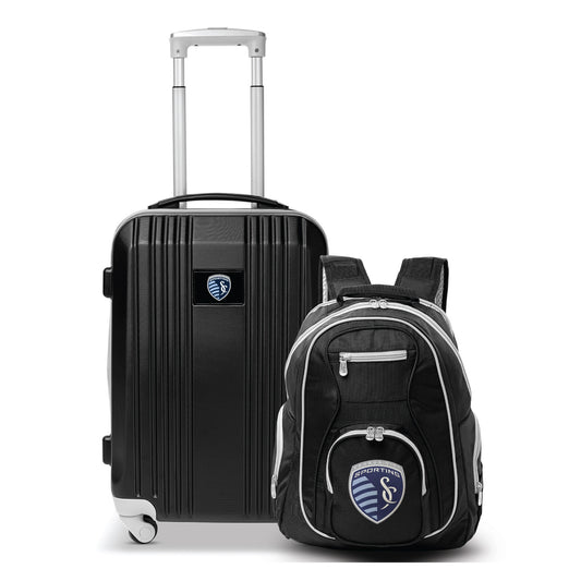 Sporting Kansas City Premium 2-Piece Backpack & Carry-On Set- GRAY