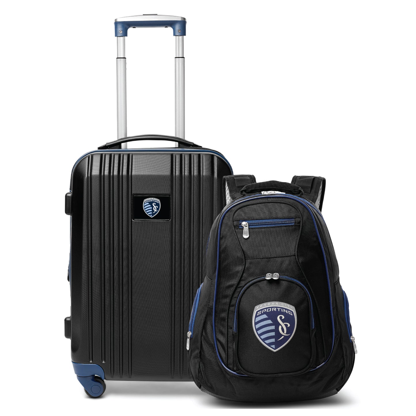 Sporting Kansas City Premium 2-Piece Backpack & Carry-On Set- NAVY