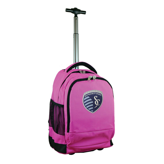 Sporting Kansas City 19" Premium Wheeled Backpack-Pink