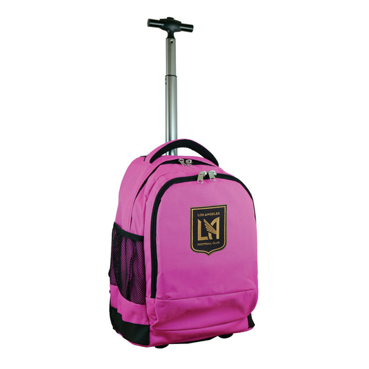 LA FC 19" Premium Wheeled Backpack-Pink