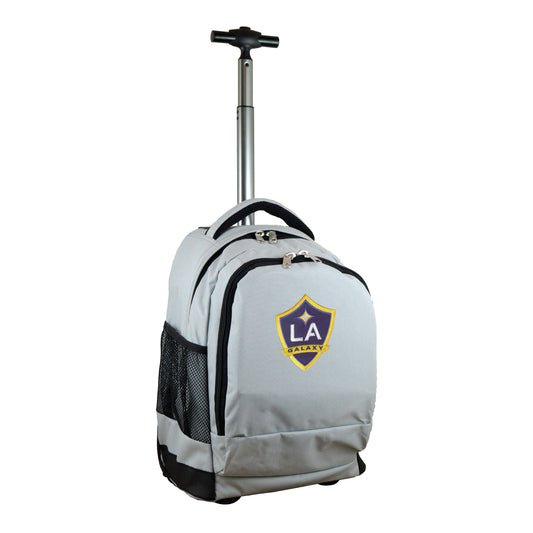 LA Galaxy 19" Premium Wheeled Backpack-Gray