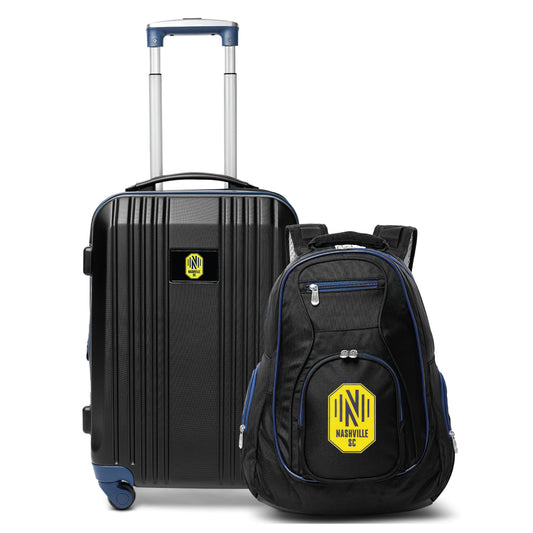 Nashville SC Premium 2-Piece Backpack & Carry-On Set- NAVY