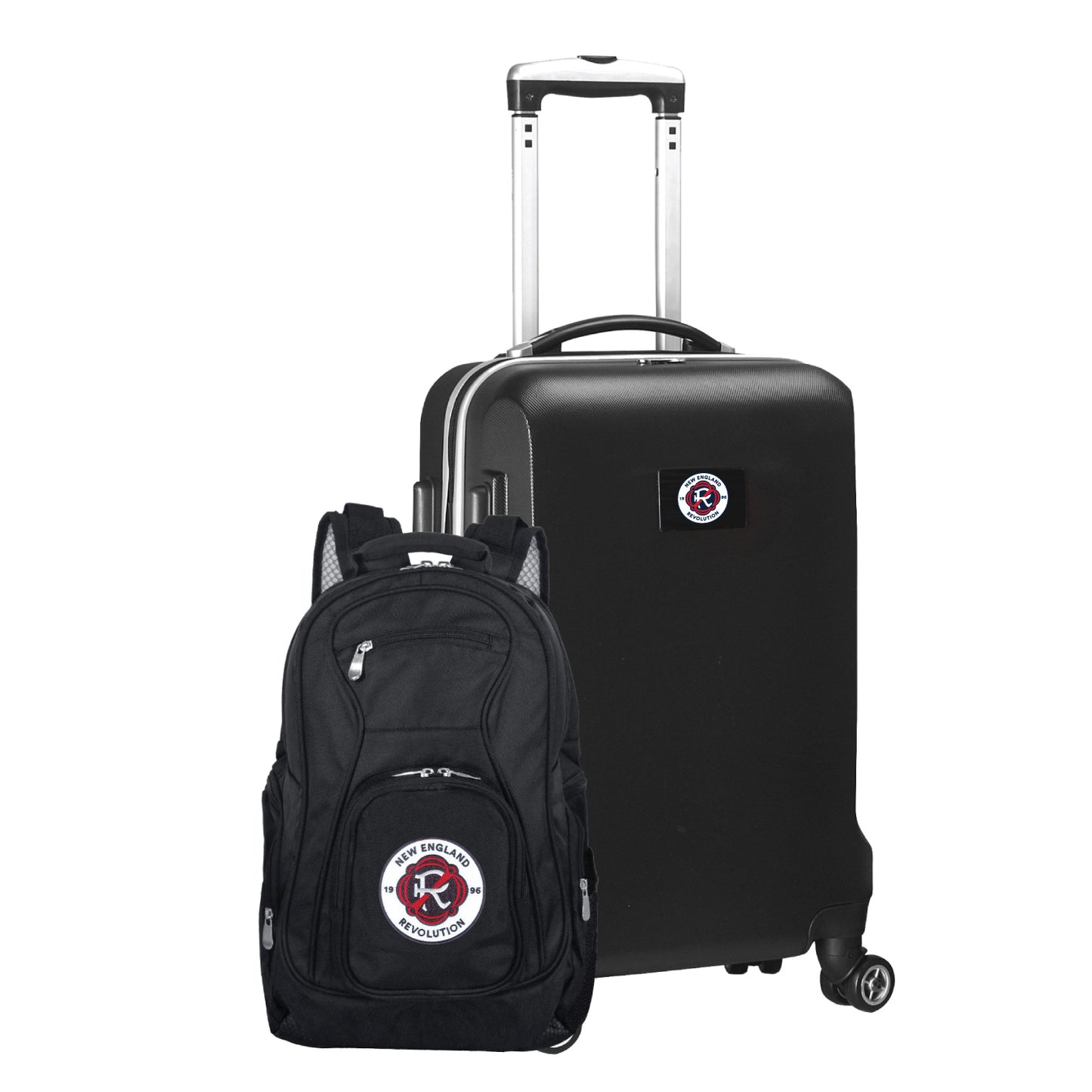 New England Revolution Deluxe 2 Piece Backpack & Carry-On Set -BLACK