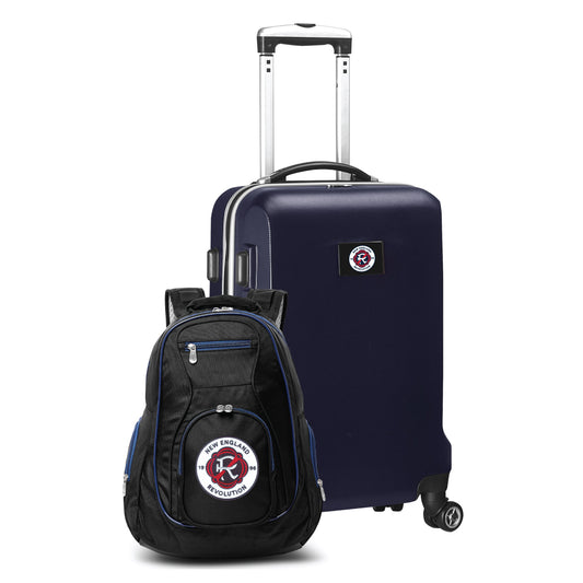 New England Revolution Deluxe 2 Piece Backpack & Carry-On Set -NAVY