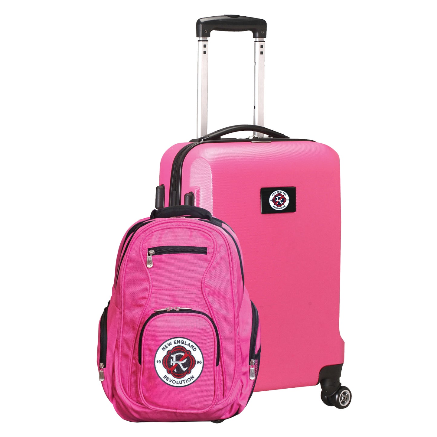 New England Revolution Deluxe 2 Piece Backpack & Carry-On Set -PINK