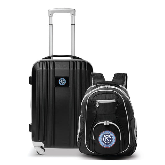 New York City FC Premium 2-Piece Backpack & Carry-On Set- GRAY