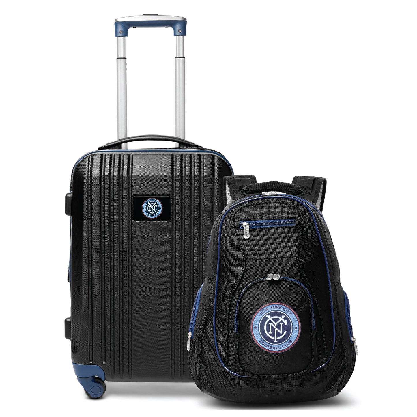 New York City FC Premium 2-Piece Backpack & Carry-On Set- NAVY