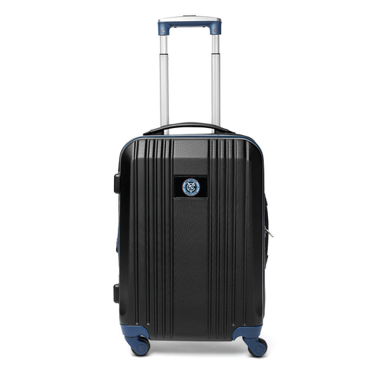 New York City FC 21" Two-Tone Carry On Spinner Luggage- NAVY