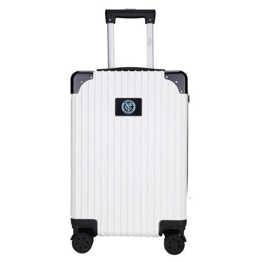 New York City FC 21" Exec 2-Toned Carry On Spinner -WHITE