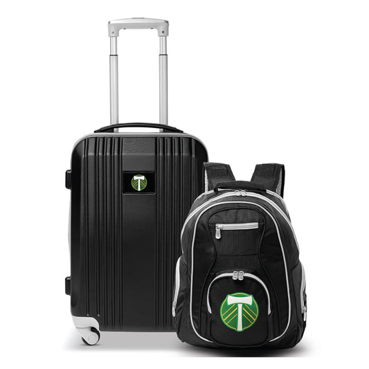 Portland Timbers Premium 2-Piece Backpack & Carry-On Set- GRAY