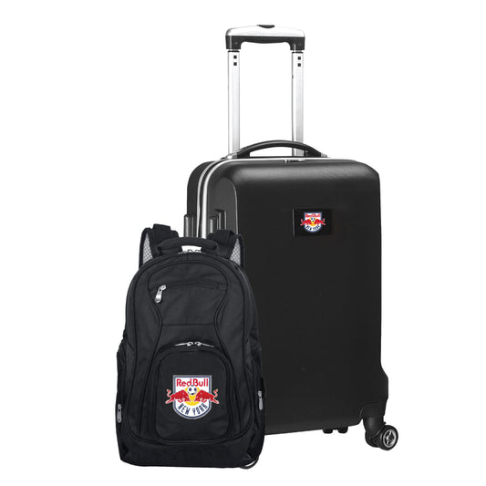 New York Red Bulls Deluxe 2 Piece Backpack & Carry-On Set -BLACK