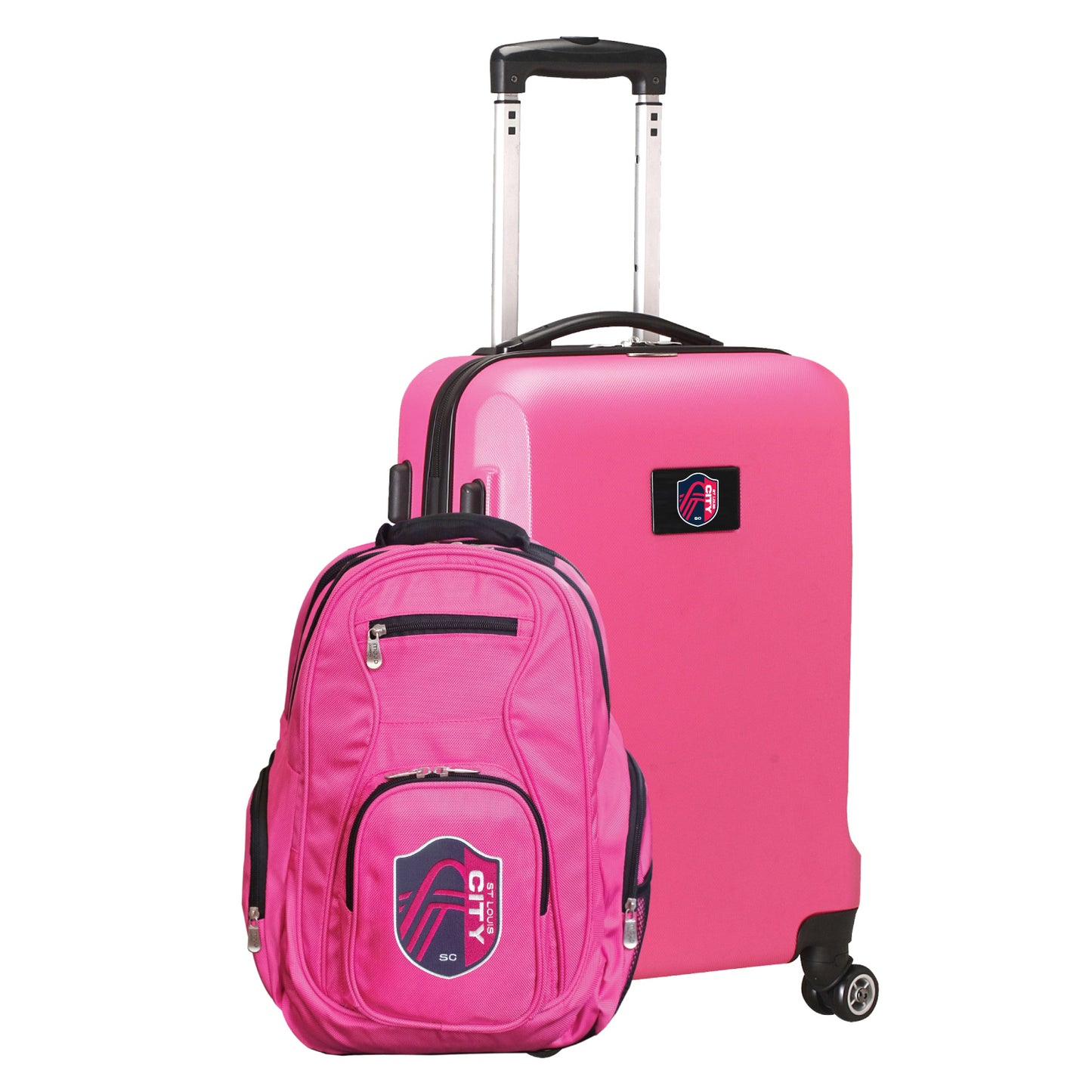 St. Louis City SC Deluxe 2 Piece Backpack & Carry-On Set -PINK