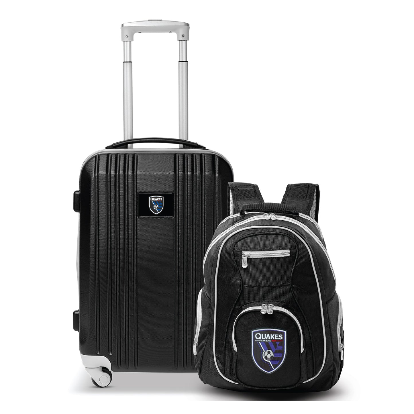 San Jose Earthquakes Premium 2-Piece Backpack & Carry-On Set- GRAY