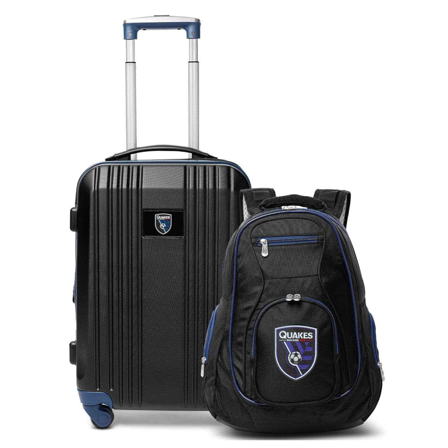 San Jose Earthquakes Premium 2-Piece Backpack & Carry-On Set- NAVY