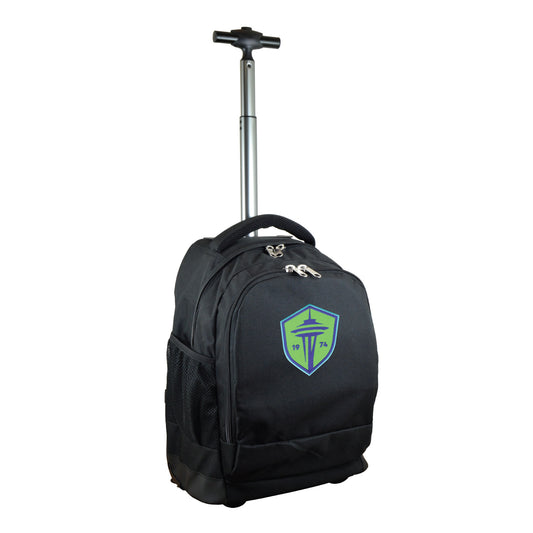 Seattle Sounders FC 19" Premium Wheeled Backpack-Black