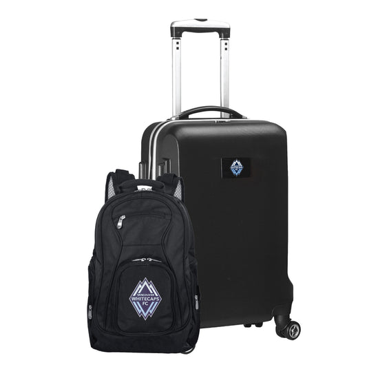 Vancouver Whitecaps FC Deluxe 2 Piece Backpack & Carry-On Set -BLACK