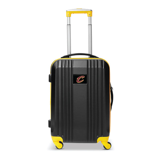 Cavaliers Carry On Spinner Luggage | Cleveland Cavaliers Hardcase Two-Tone Luggage Carry-on Spinner in Yellow
