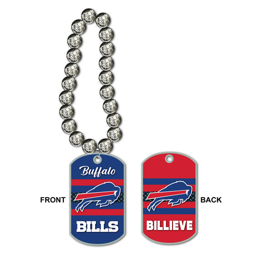 Buffalo Bills Jumbo Dog Tag Necklace