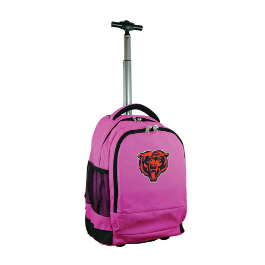 Chicago Bears Premium Wheeled Backpack in Pink