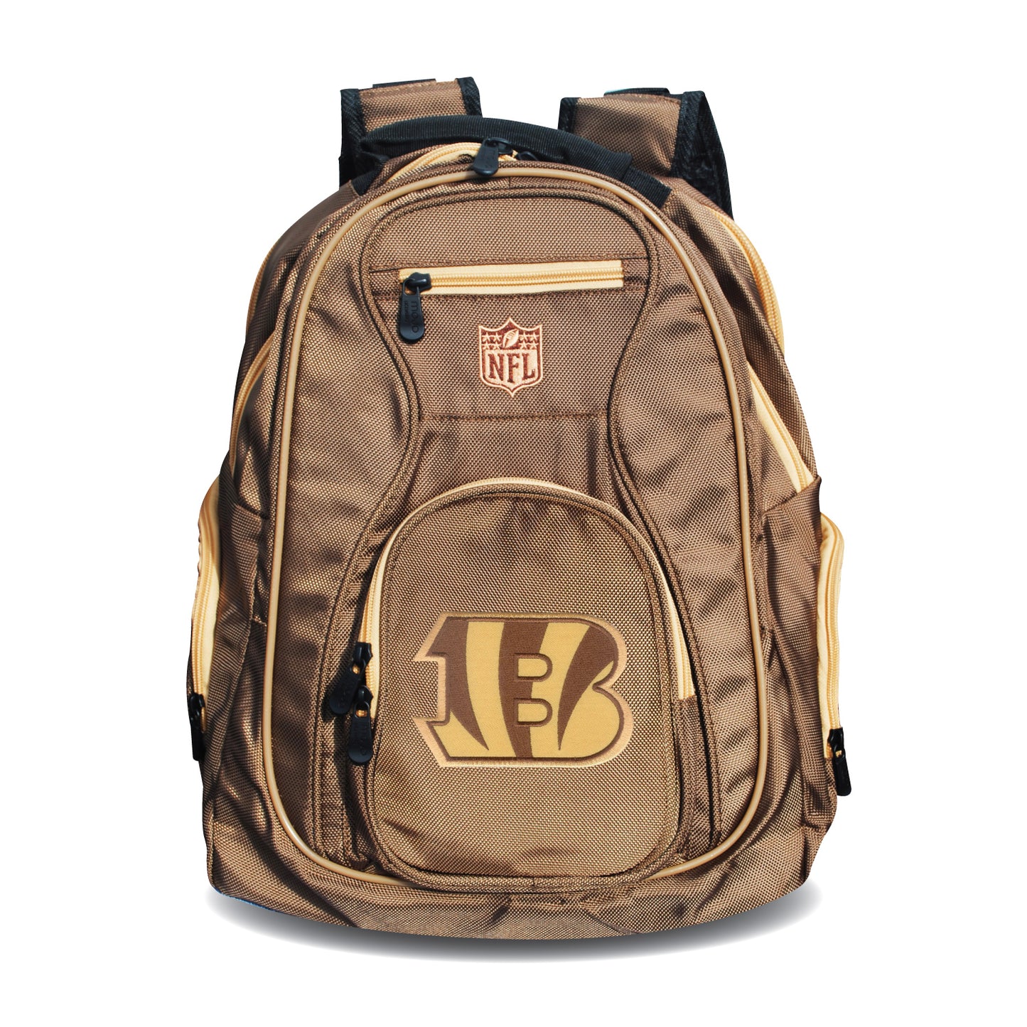 Bengals Backpack | Cincinnati Bengals Laptop Backpack- Desert Sand