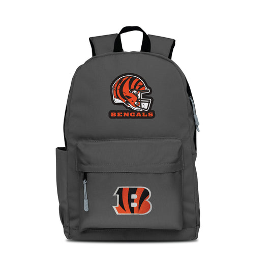 CINCINNATI BENGALS TWO-LOGO CAMPUS LAPTOP BACKPACK-GRAY