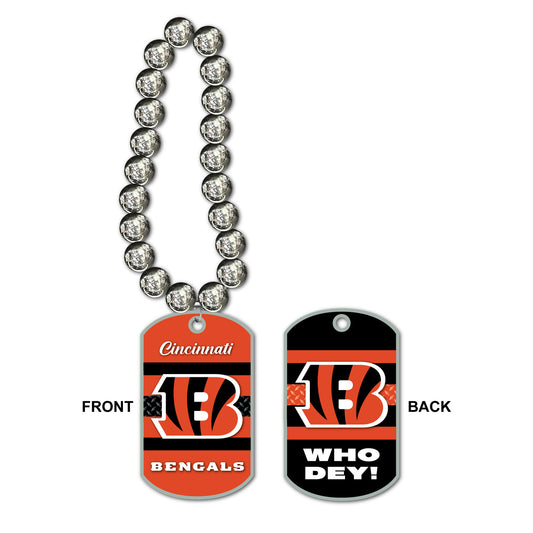 Cincinnati Bengals Jumbo Dog Tag Necklace