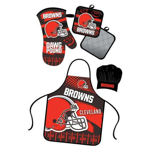 Cleveland Browns Apron and Oven Mitt Bundle