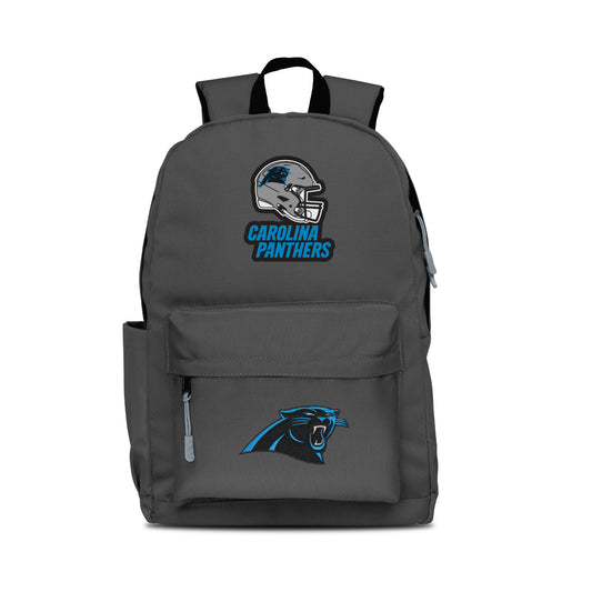 CAROLINA PANTHERS TWO-LOGO CAMPUS LAPTOP BACKPACK-GRAY