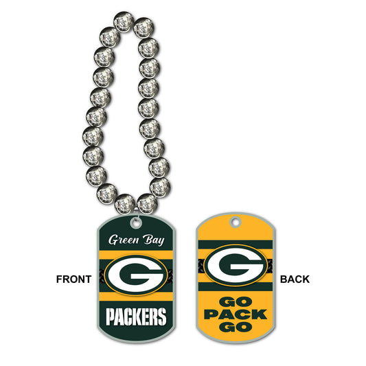 Green Bay Packers Jumbo Dog Tag Necklace