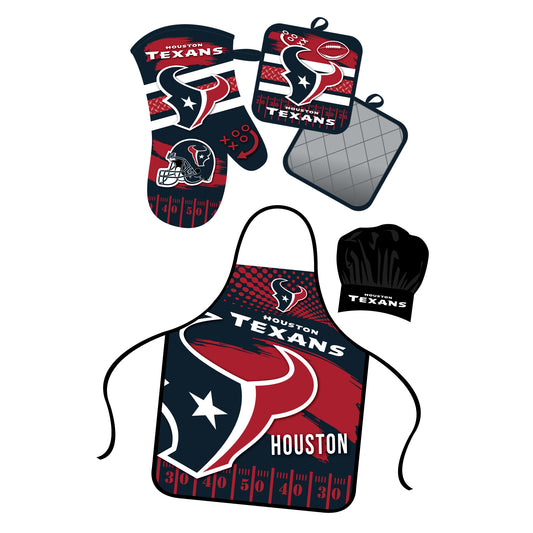 Houston Texans Apron and Oven Mitt Bundle