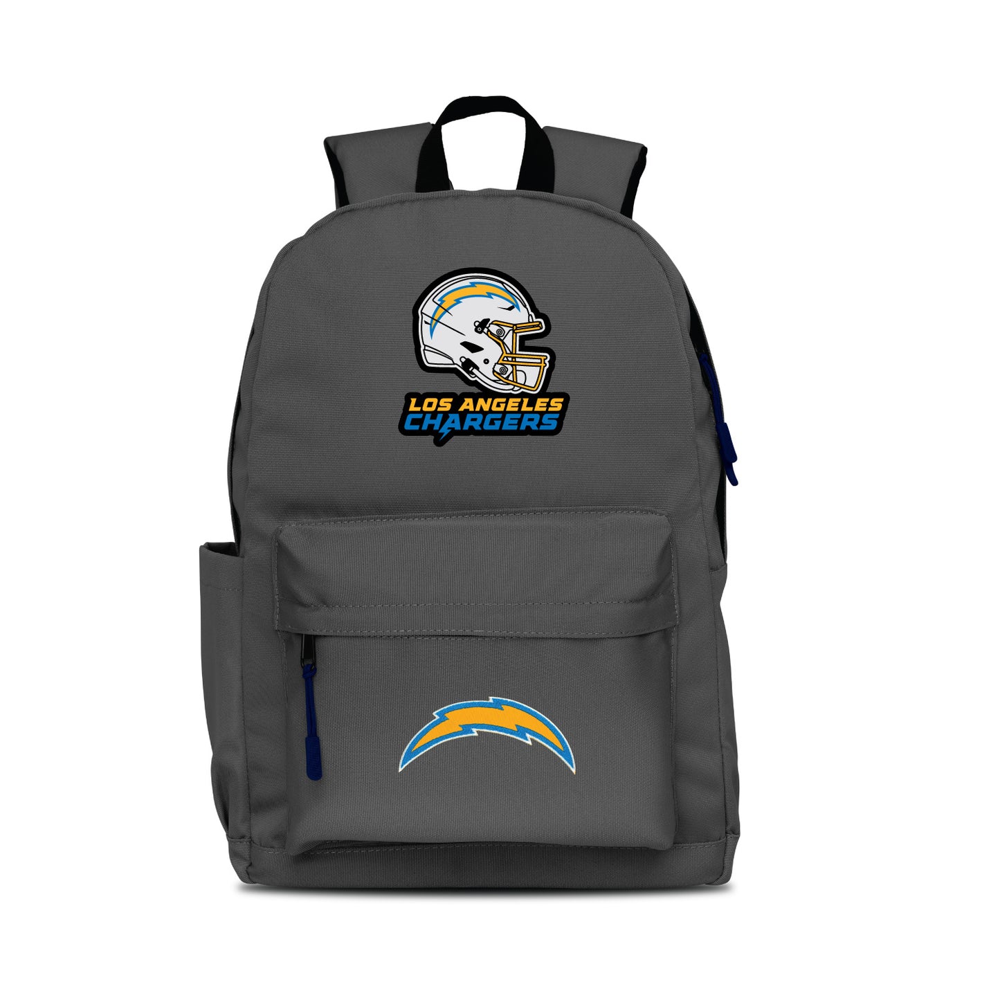 LOS ANGELES CHARGERS TWO-LOGO CAMPUS LAPTOP BACKPACK-GRAY