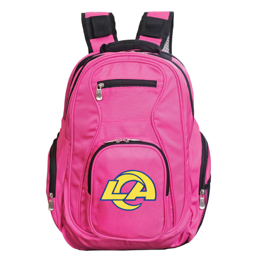 LA Rams Backpack | Los Angeles Rams Laptop Backpack- Pink