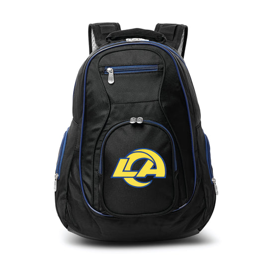 LA Rams Backpack | Los Angeles Rams Backpack- Blue Trim