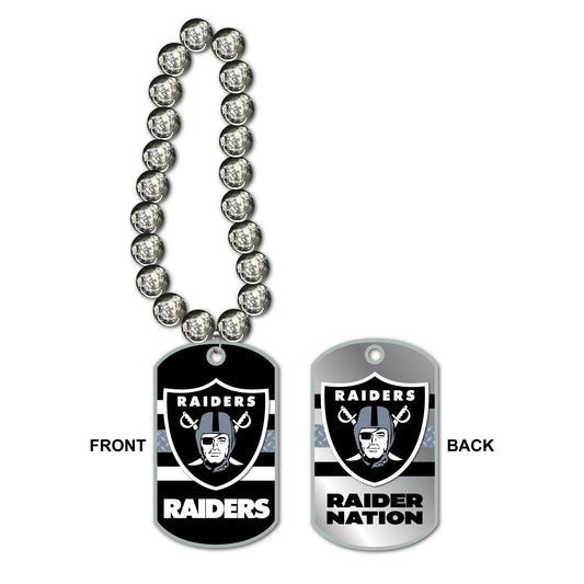Las Vegas Raiders Jumbo Dog Tag Necklace