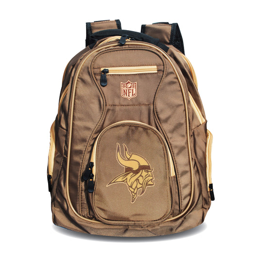 Minnesota Vikings Backpack | Minnesota Vikings Laptop Backpack- Desert Sand