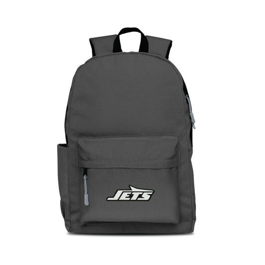 New York Jets Campus Laptop Backpack- Gray