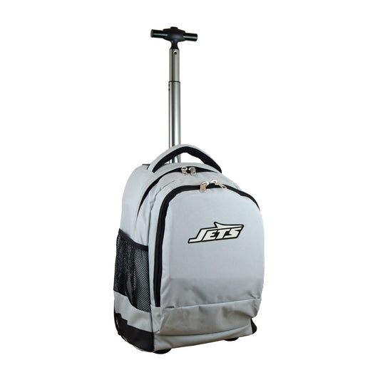 New York Jets Premium Wheeled Backpack -Gray