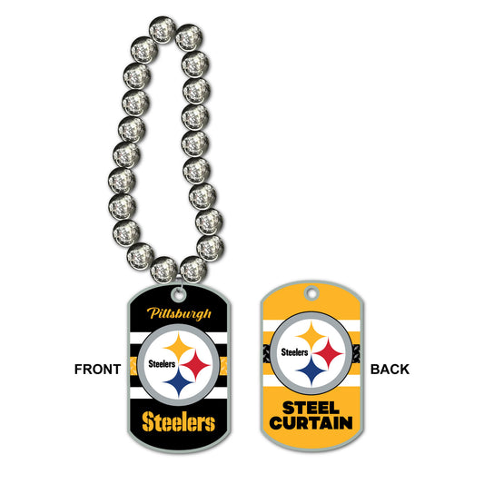 Pittsburgh Steelers Jumbo Dog Tag Necklace