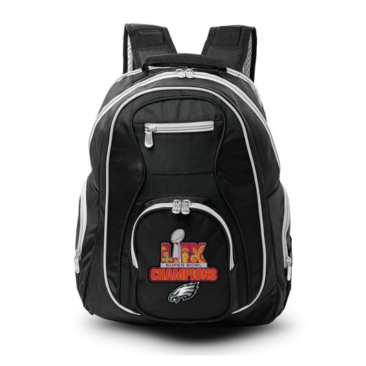 Philadelphia Eagles Super Bowl LIX Champions Premium Laptop Backpack- Gray Trim