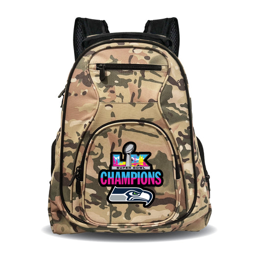 Seattle Seahawks Super Bowl LX Champions Premium Laptop Backpack-CAMO
