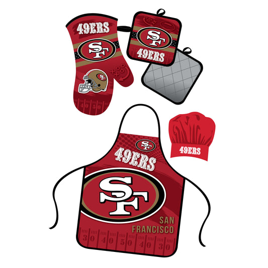 San Francisco 49ers Apron and Oven Mitt Bundle