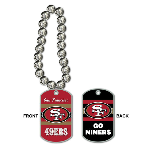 San Francisco 49ers Jumbo Dog Tag Necklace
